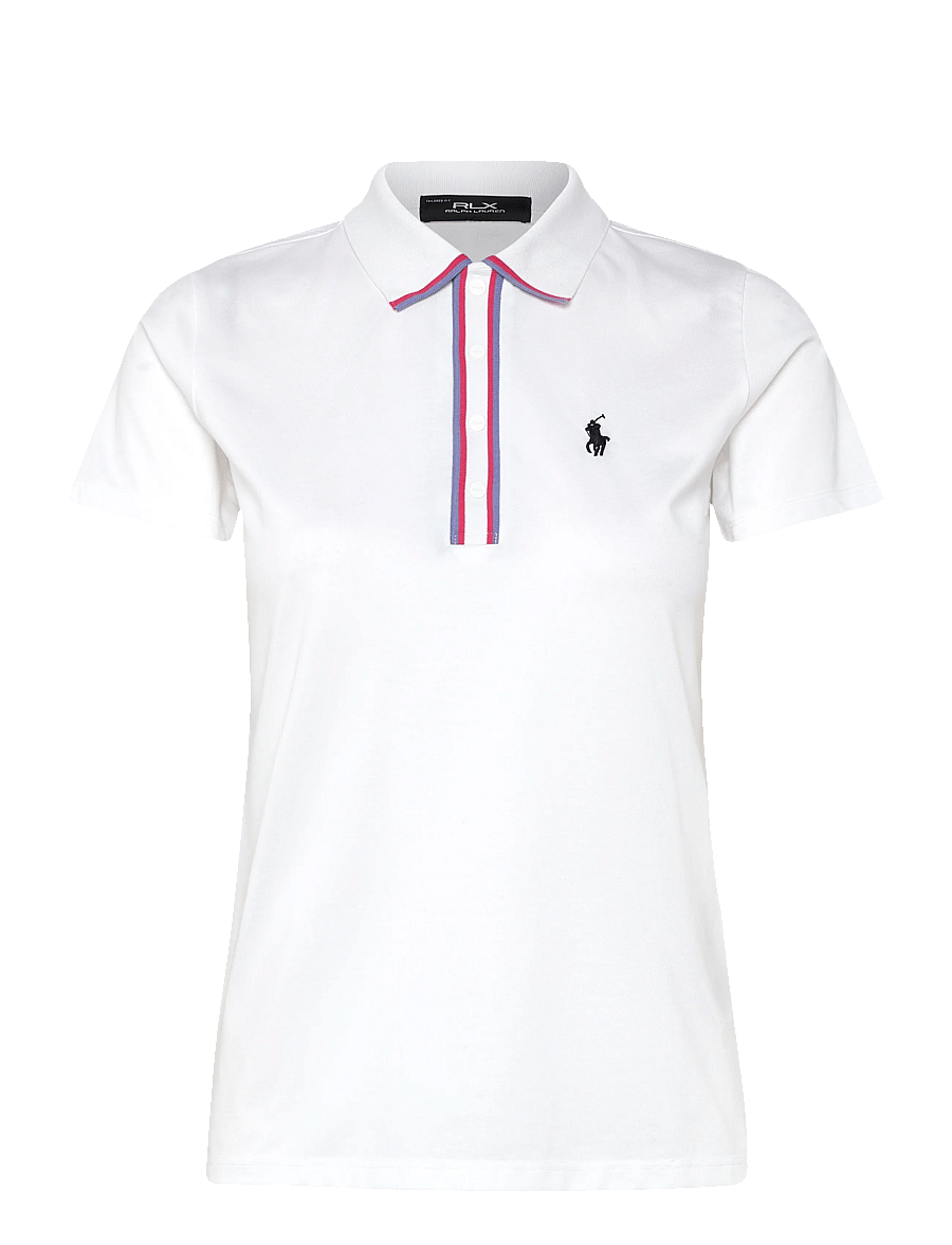 Ralph Lauren Golf - Tailored Fit Jersey Polo Shirt - alussärgid ja t-särgid - crm wh/blue mist - 0