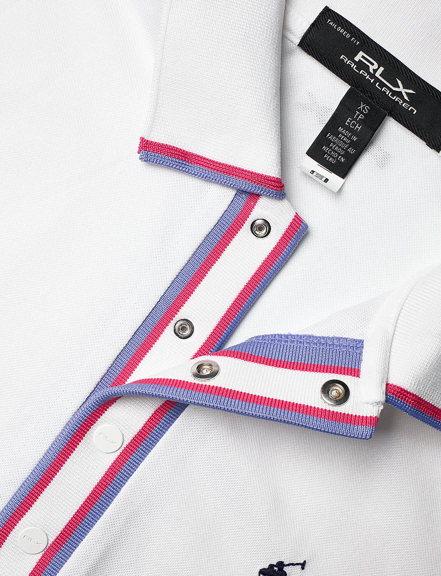 Ralph Lauren Golf - Tailored Fit Jersey Polo Shirt - alussärgid ja t-särgid - crm wh/blue mist - 3