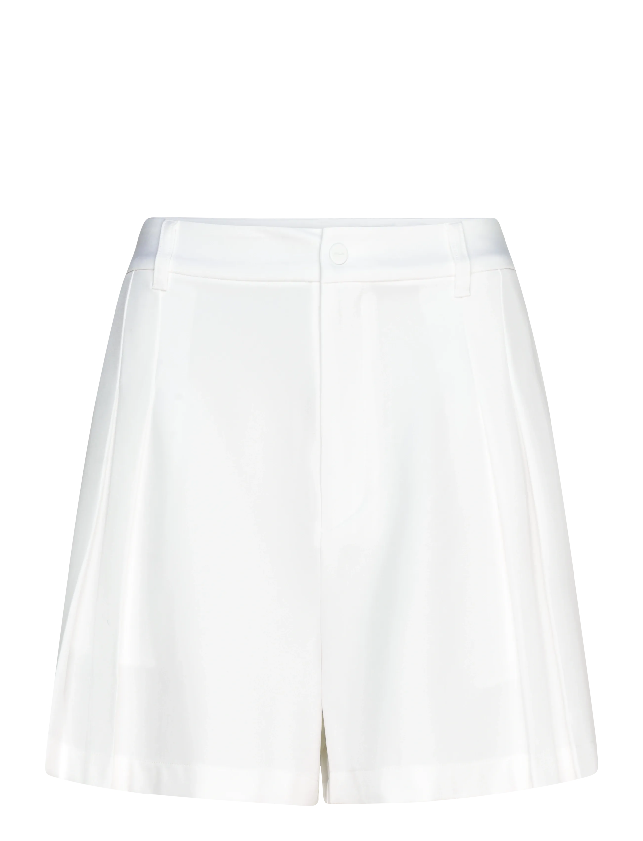 Stretch-Twill Pleated Short - CERAMIC WHITE