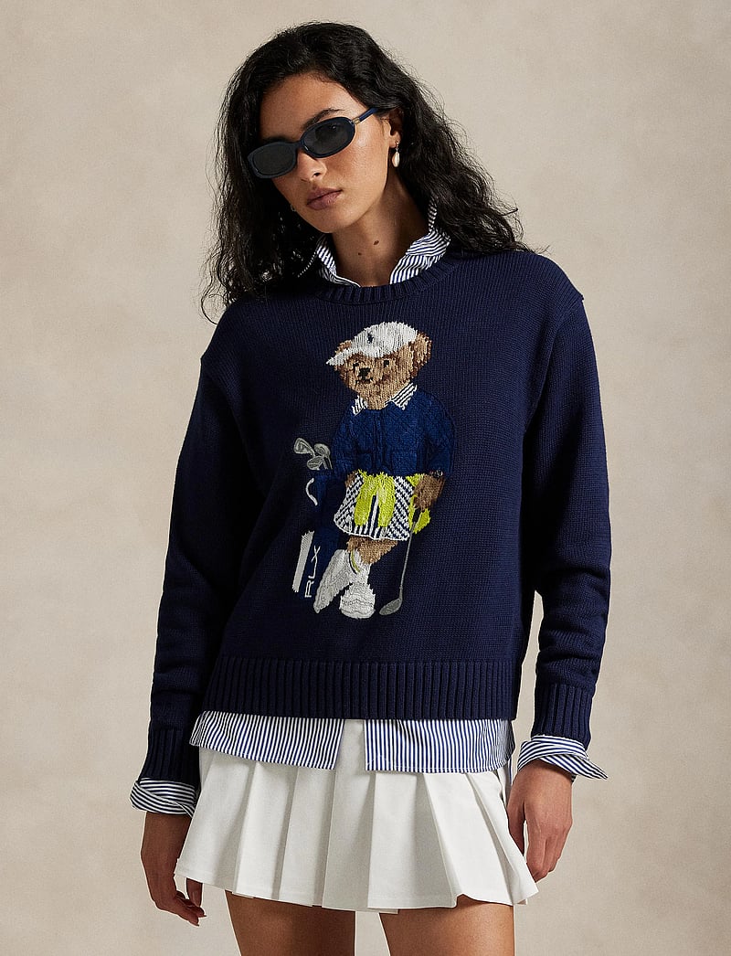 Ralph Lauren Golf - Polo Bear Crewneck Sweater - sweatshirts - refined navy - 4