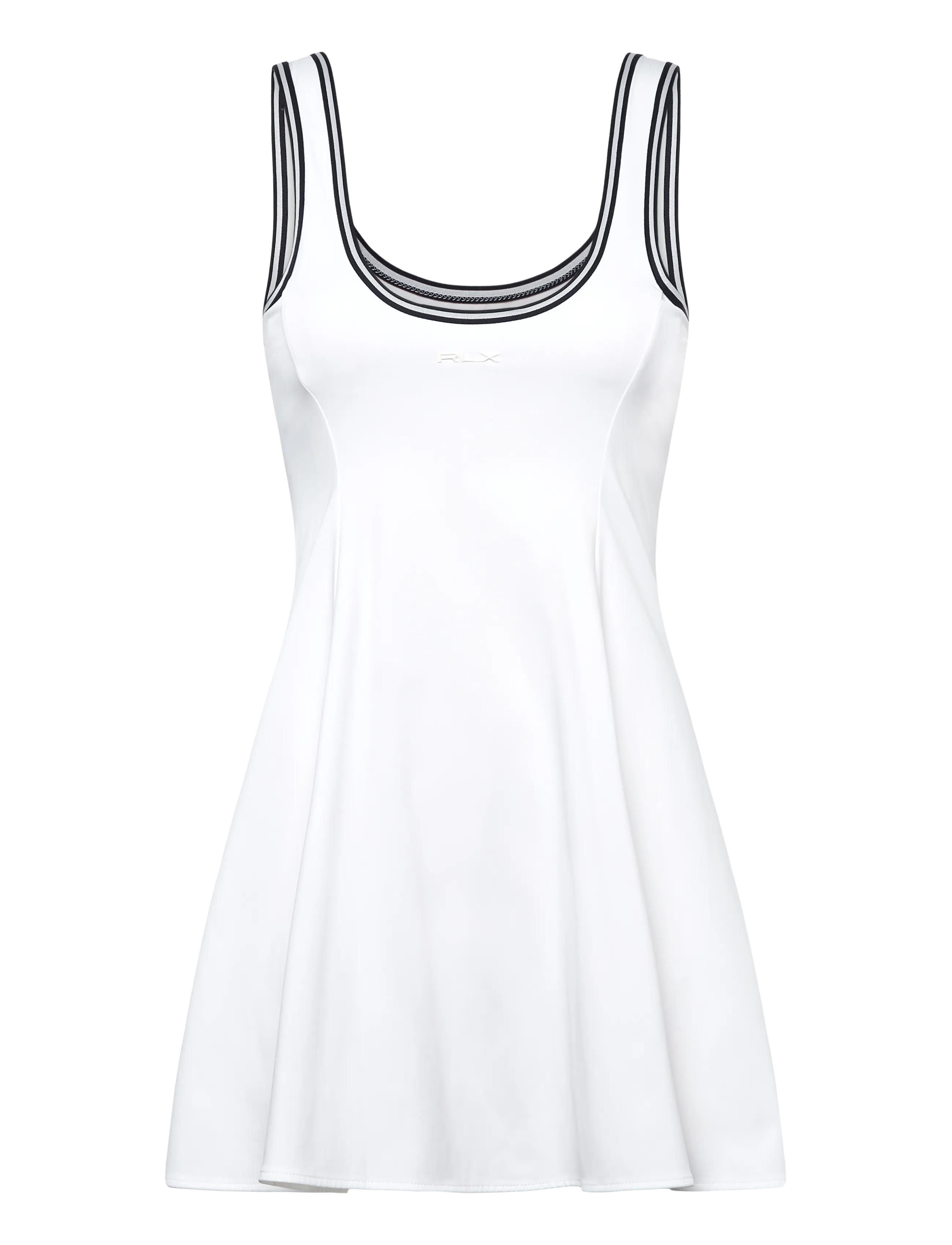 Interlock Scoopback Dress - CERAMIC WHITE/REF