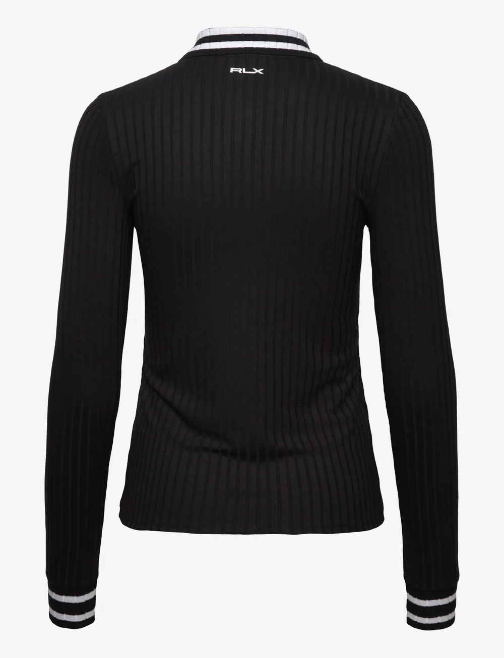 Ralph Lauren Golf - Slim Fit Rib-Knit Long-Sleeve Polo Shirt - sweatshirts - polo black - 2