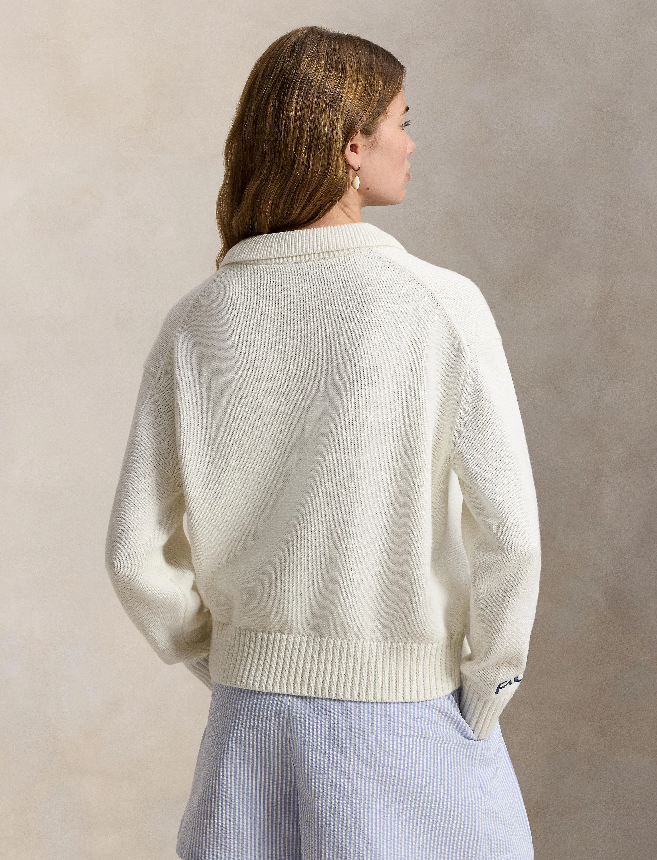 Ralph Lauren Golf - Polo Bear Performance Polo Sweater - sweaters - white splash mult - 3