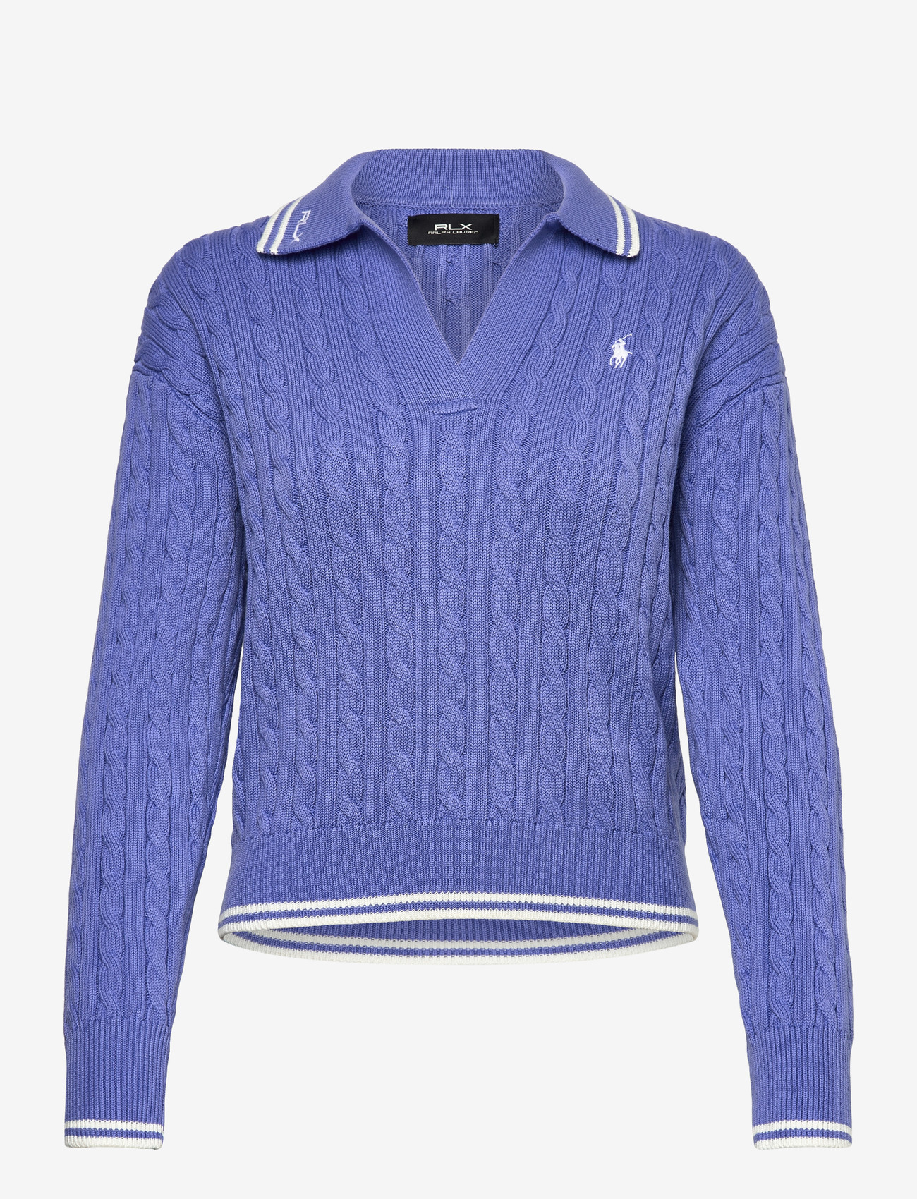 Ralph Lauren Golf - 2/48 COTTON BLEND-SWEATER - sweatshirts - blue mist/white s - 0