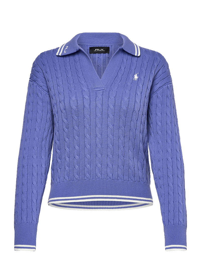 Ralph Lauren Golf - 2/48 COTTON BLEND-SWEATER - sweatshirts - blue mist/white s - 0
