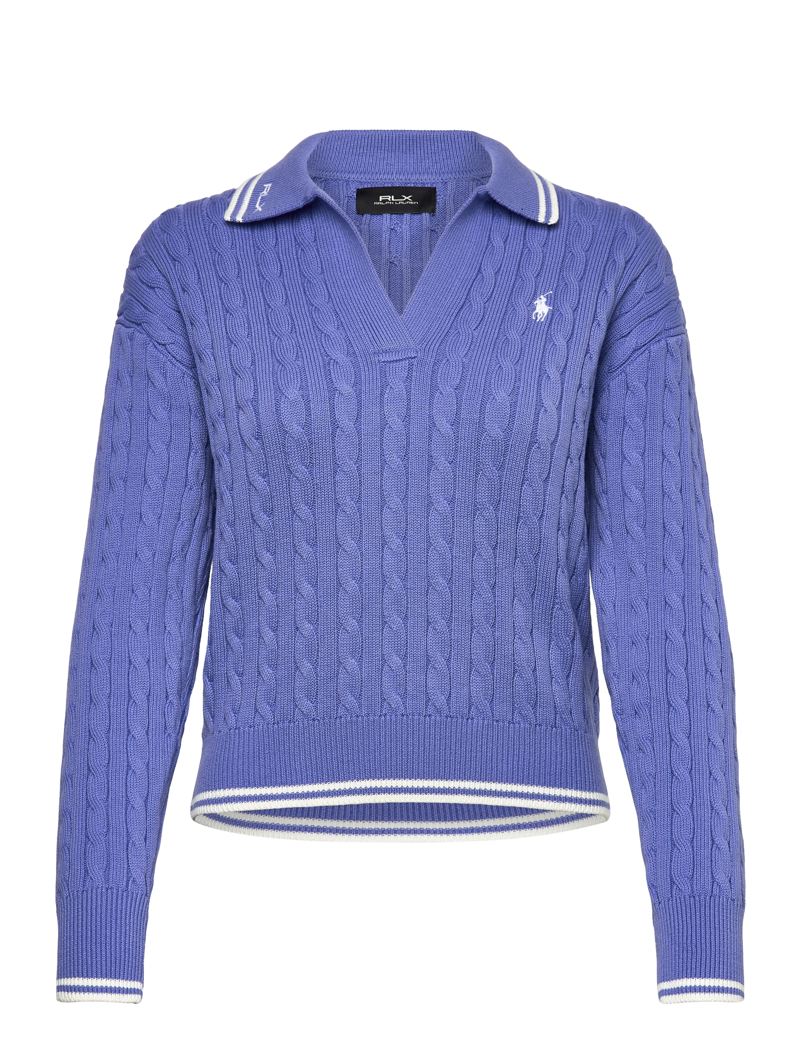 Ralph Lauren Golf 2/48 COTTON BLEND-SWEATER - Striktrøjer - BLUE MIST/WHITE S / blue