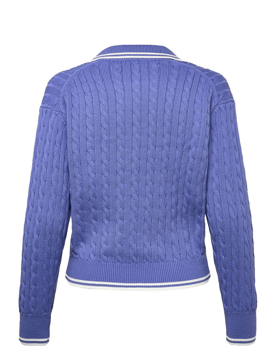 Ralph Lauren Golf - 2/48 COTTON BLEND-SWEATER - sweatshirts - blue mist/white s - 1