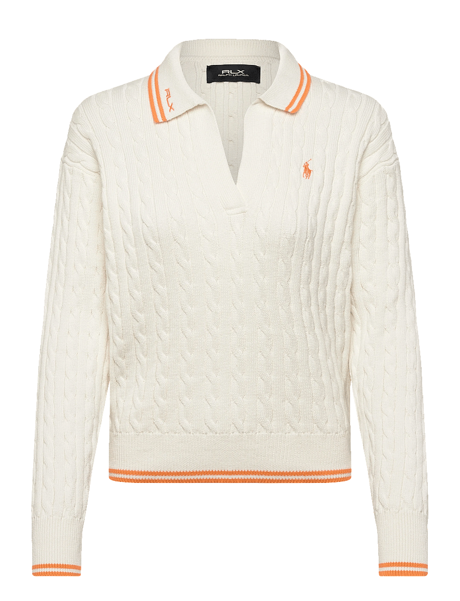 Ralph Lauren Golf - 2/48 COTTON BLEND-SWEATER - sweatshirts - white splash mult - 0