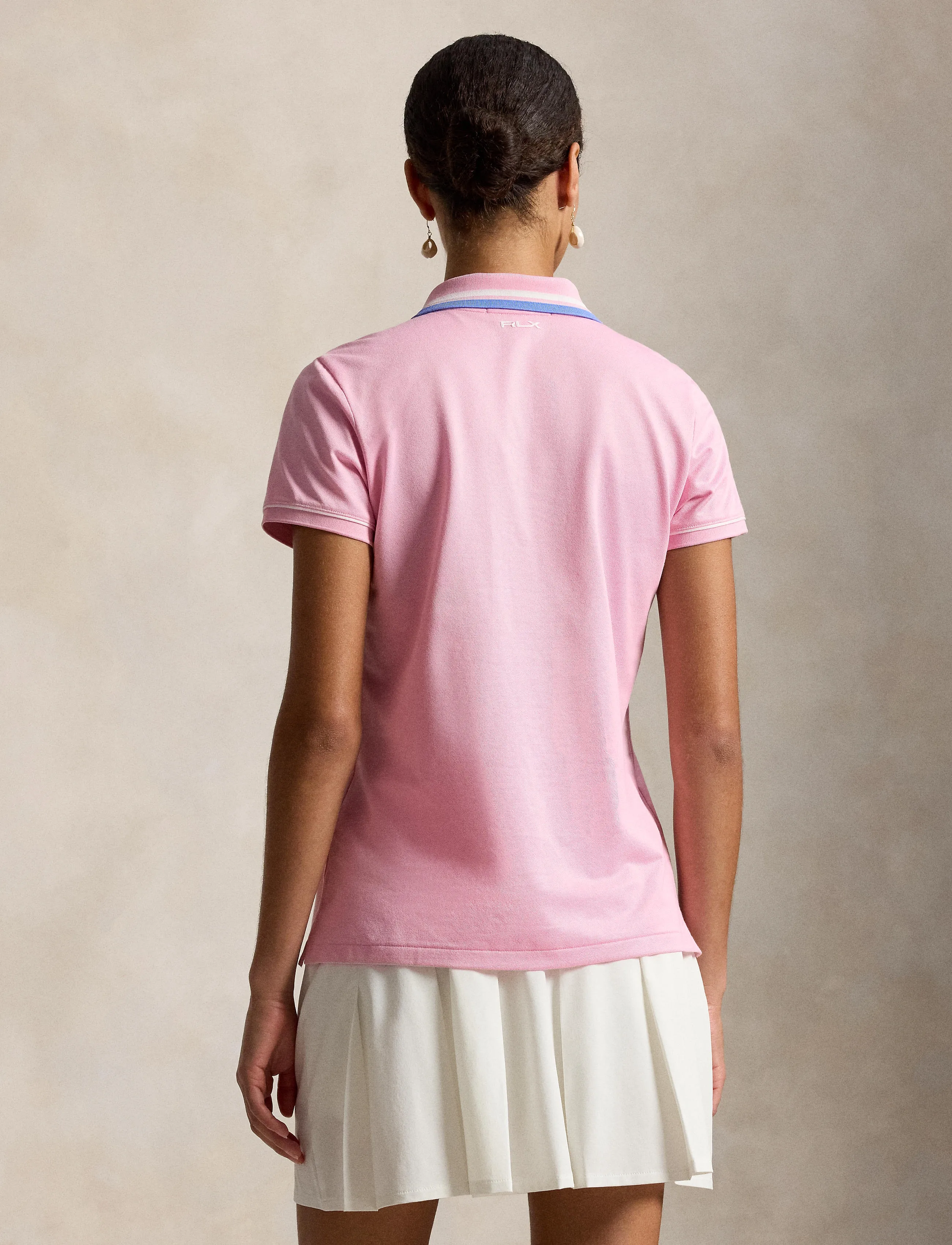 Ralph Lauren Golf - TOUR PIQUE-KNT-POLO - poloskjorter - lt pink/crmc whit - 3