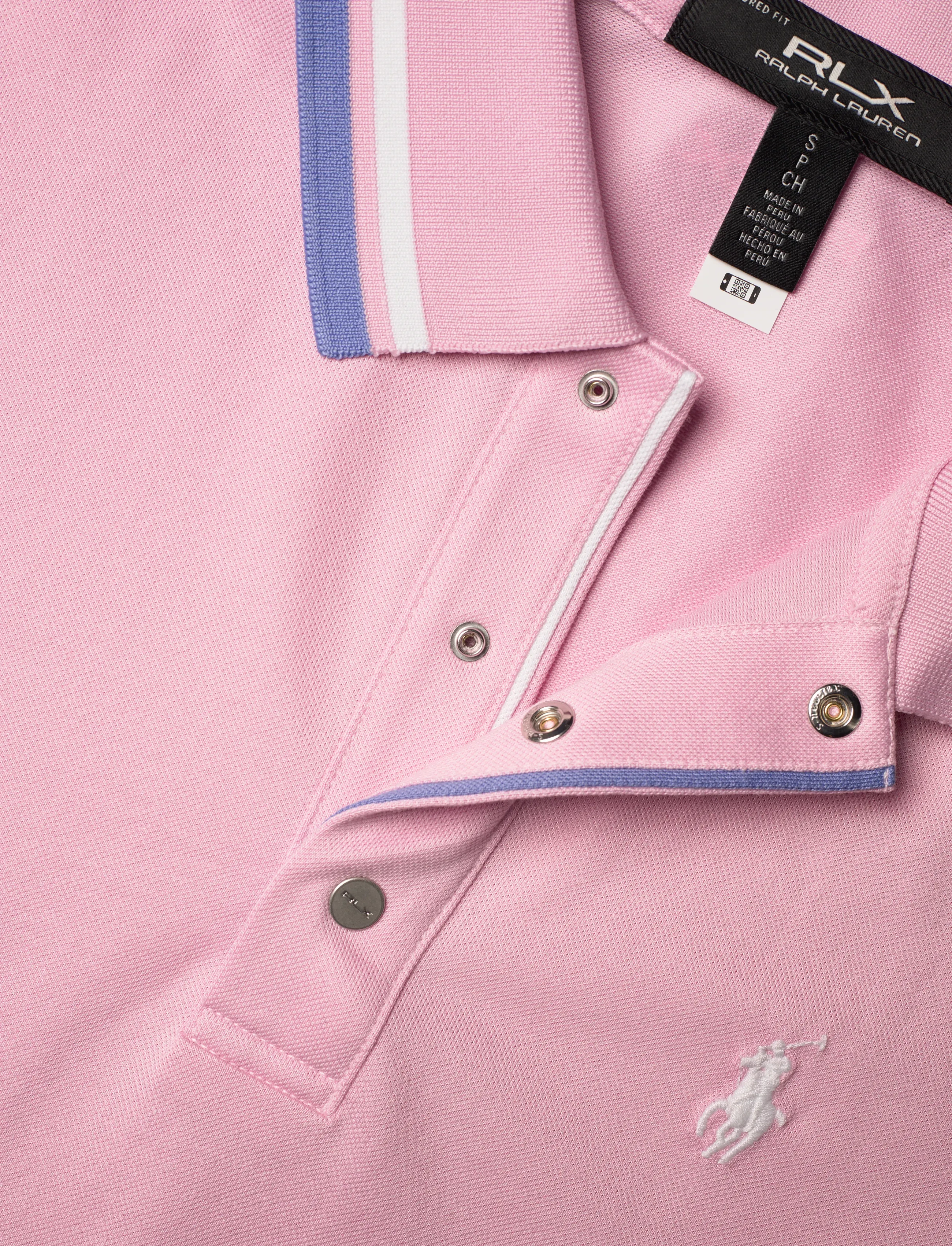 Ralph Lauren Golf - TOUR PIQUE-KNT-POLO - poloskjorter - lt pink/crmc whit - 4