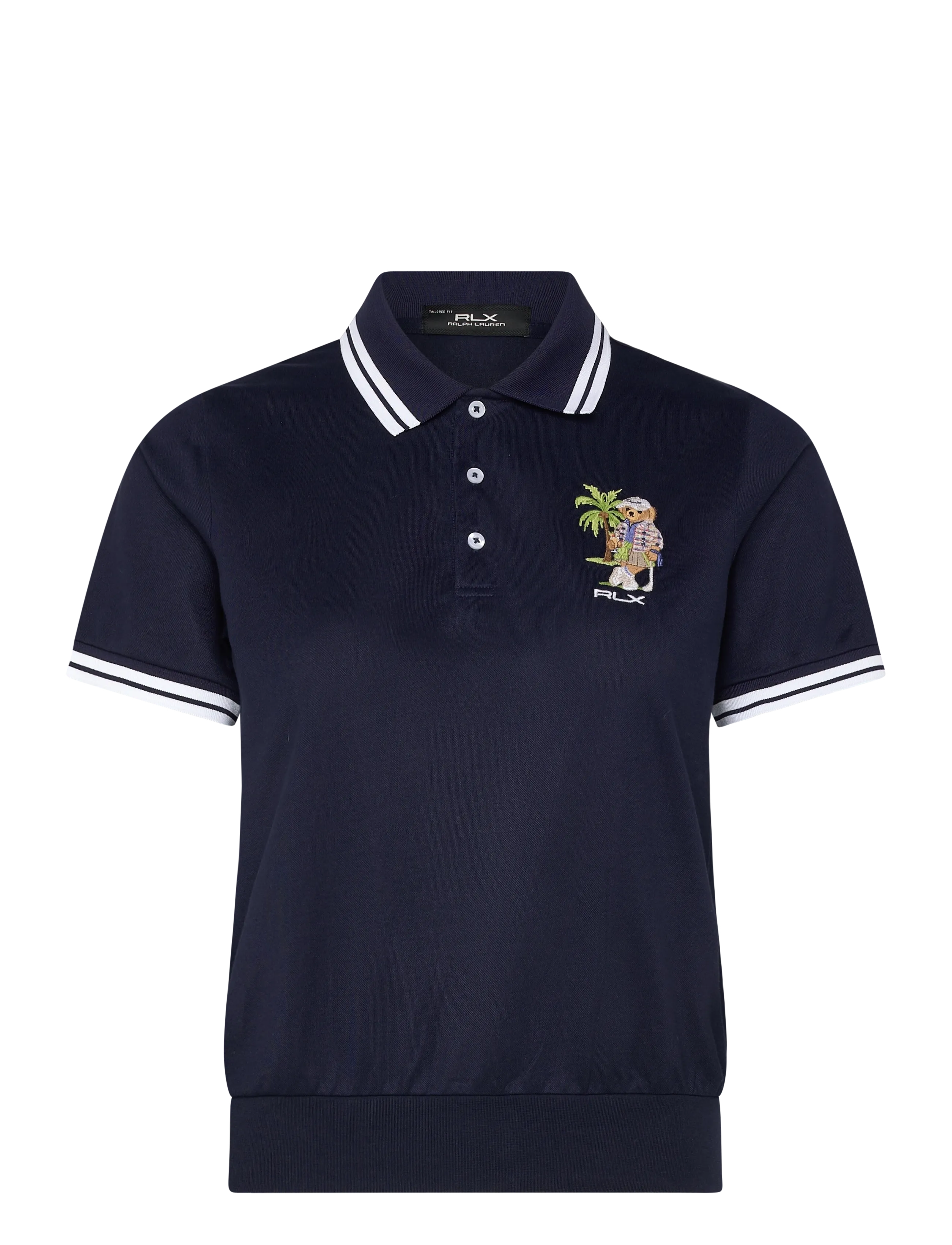 Ralph Lauren Golf Polo Bear Jersey Polo Shirt - Tops - REFINED NAVY / navy