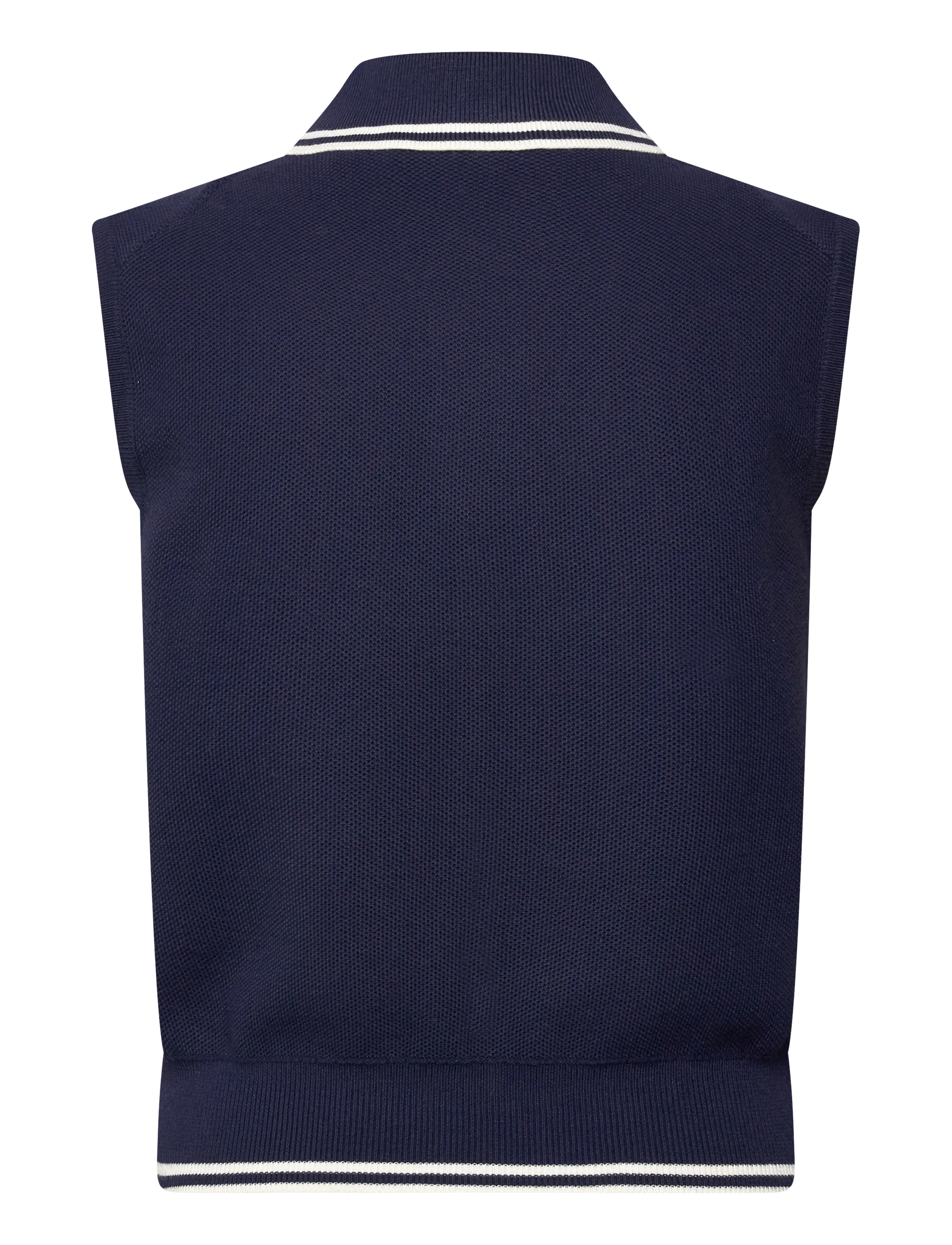 Ralph Lauren Golf - Cotton-Blend Polo-Collar Sweater - alussärgid ja t-särgid - refined navy/whit - 2