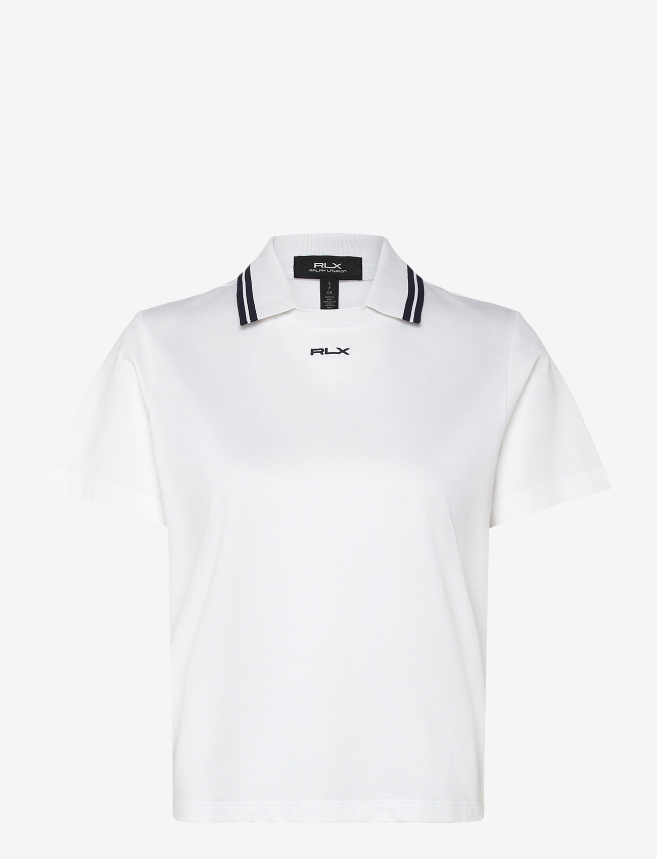 Ralph Lauren Golf - Jersey Layered-Collar Polo Shirt - ceramic white/ref - 0