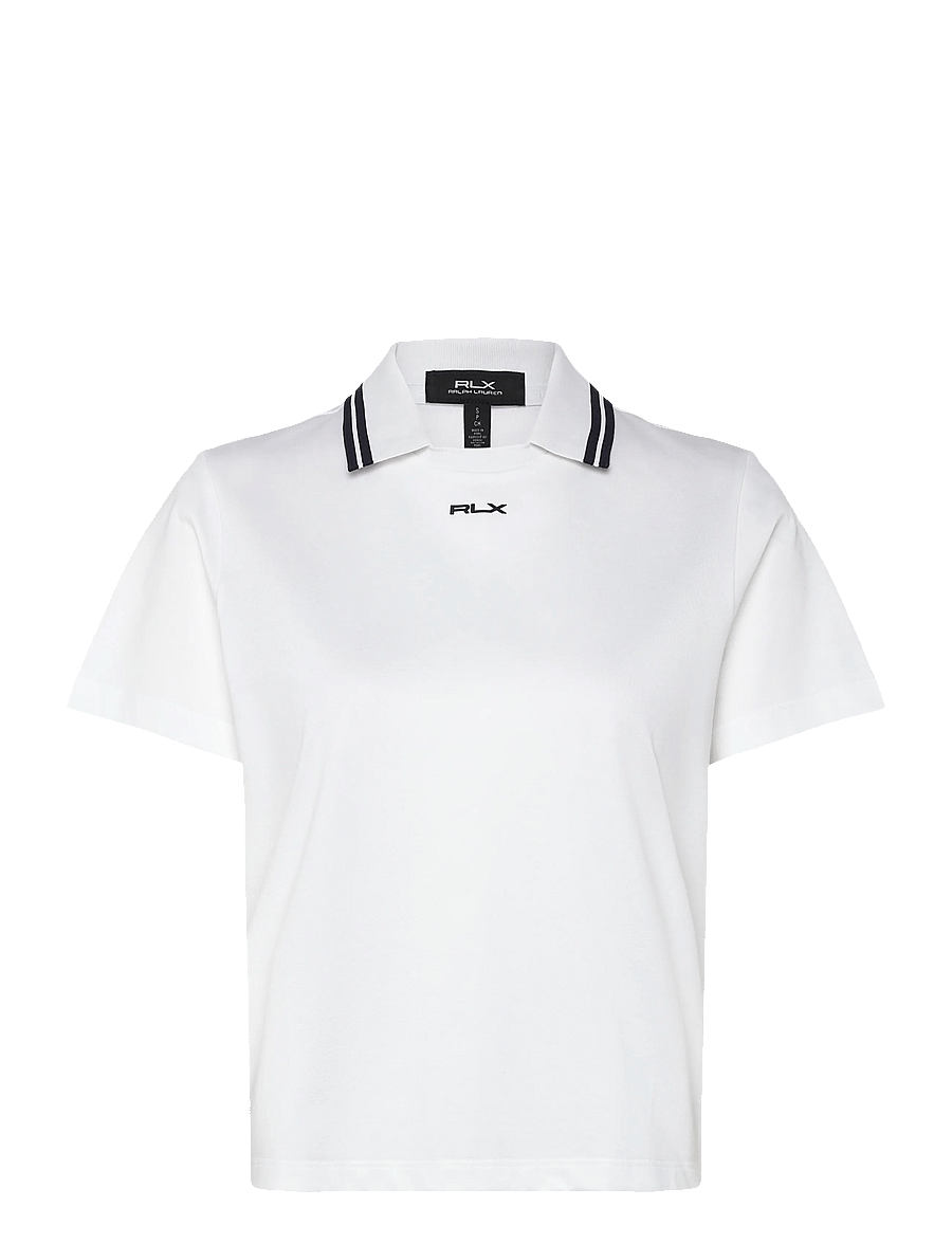 Ralph Lauren Golf - Jersey Layered-Collar Polo Shirt - oberteile & t-shirts - ceramic white/ref - 1