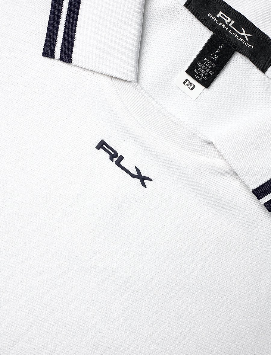 Ralph Lauren Golf - Jersey Layered-Collar Polo Shirt - oberteile & t-shirts - ceramic white/ref - 4