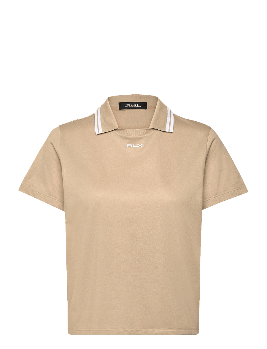 Ralph Lauren Golf - Jersey Layered-Collar Polo Shirt - palaidinės ir marškinėliai - classic tan/ceram - 1