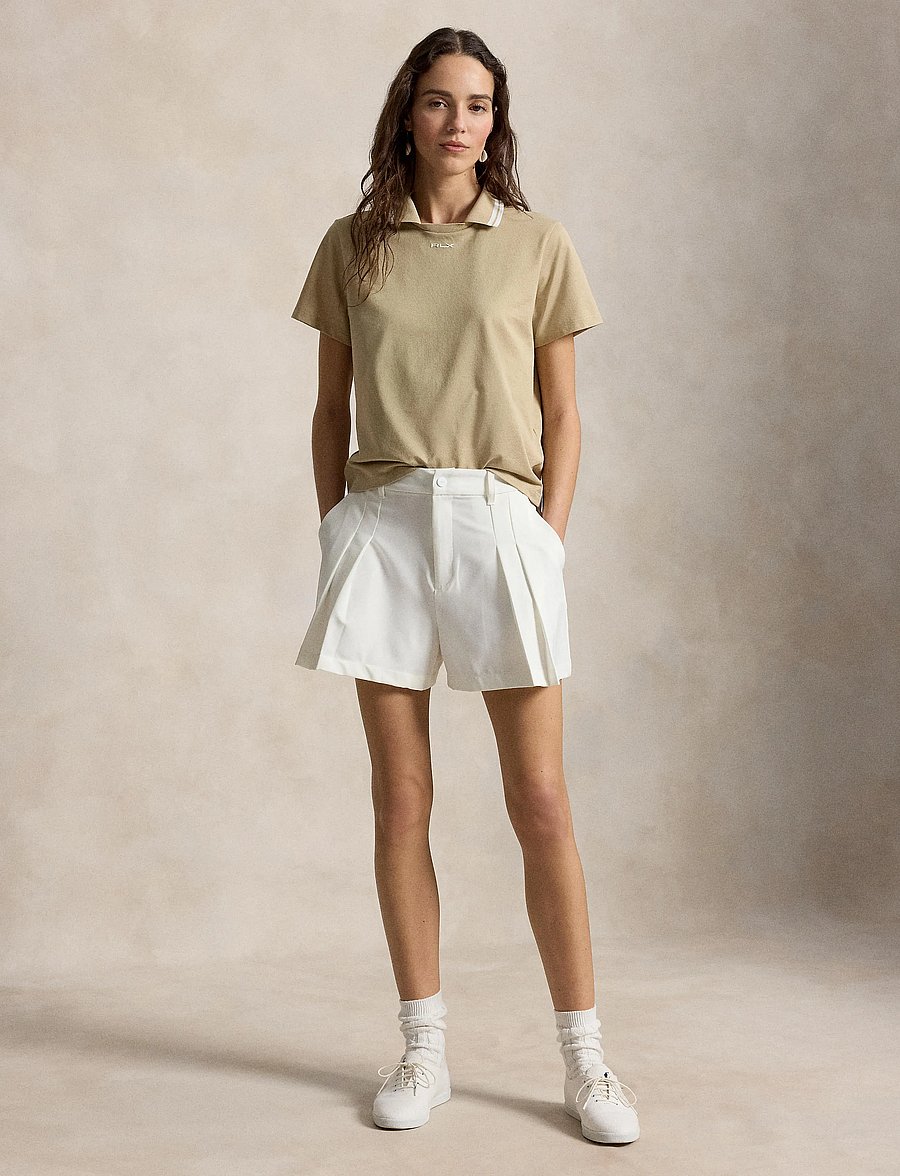 Ralph Lauren Golf - Jersey Layered-Collar Polo Shirt - palaidinės ir marškinėliai - classic tan/ceram - 0