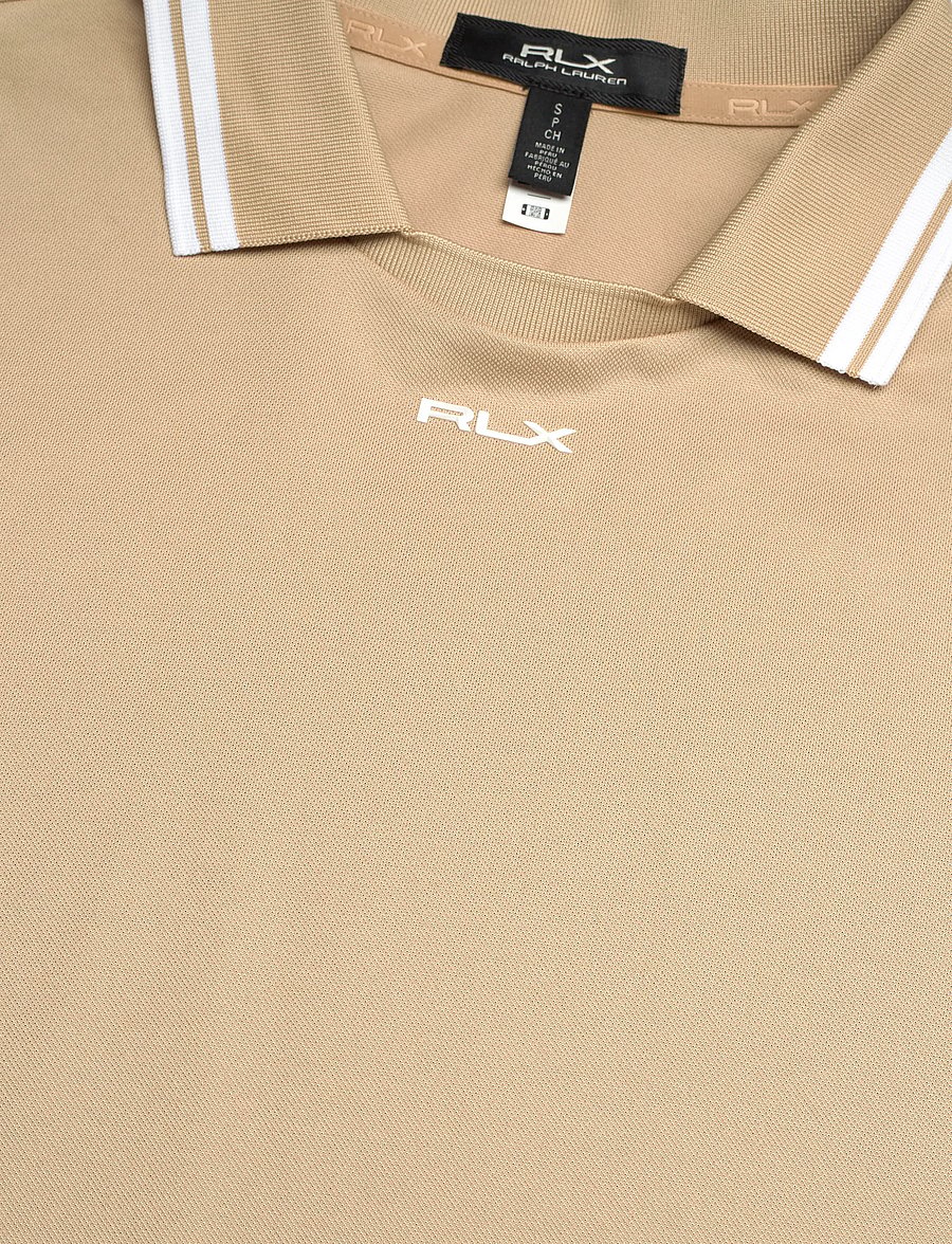Ralph Lauren Golf - Jersey Layered-Collar Polo Shirt - palaidinės ir marškinėliai - classic tan/ceram - 4