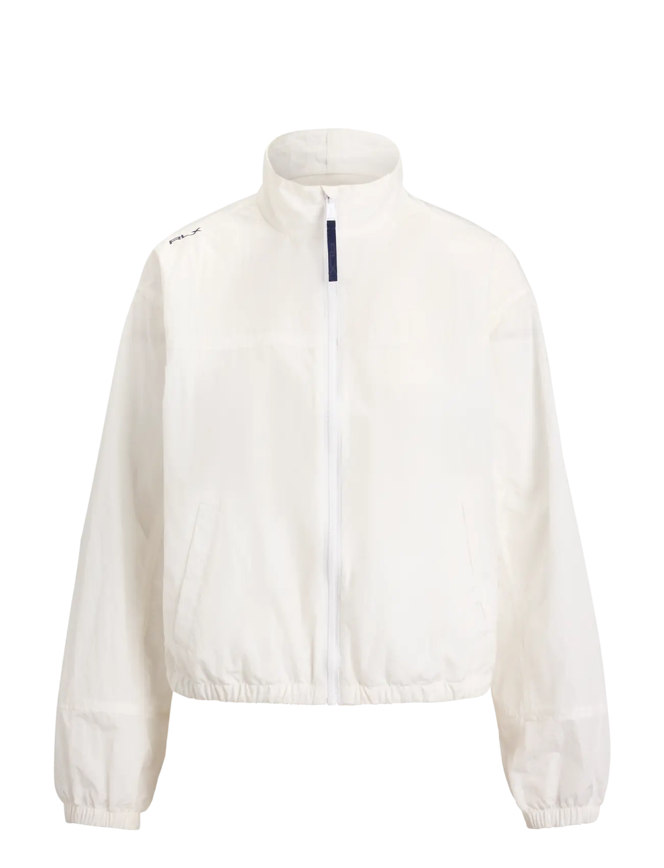 Ralph Lauren Golf Mockneck Full-Zip Windbreaker, XL, Jackets, Weiß - Light-summer Jacket, Frauen