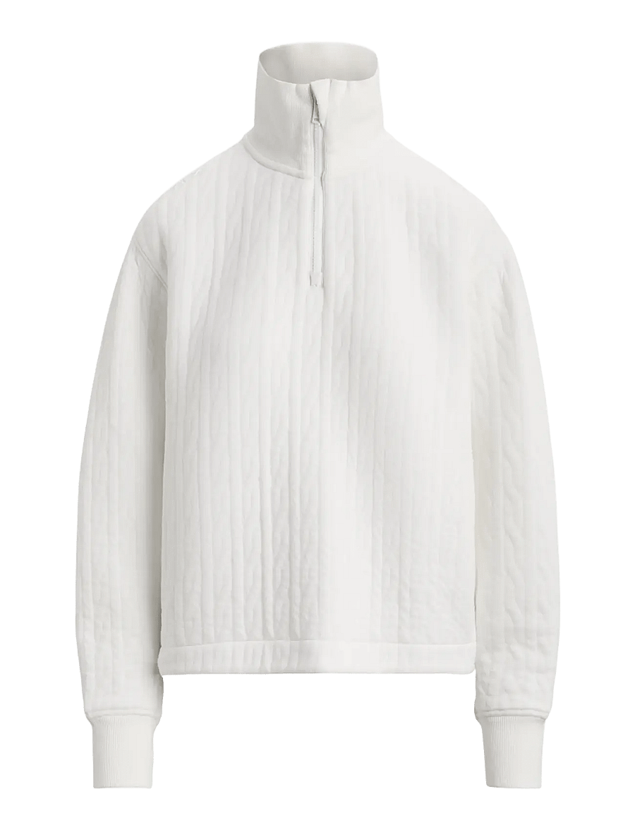 Ralph Lauren Golf - Cable-Quilted Quarter-Zip - overdele - ceramic white - 1