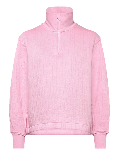 Ralph Lauren Golf Cable-Quilted Quarter-Zip - Överdelar - LIGHT PINK / pink/rose