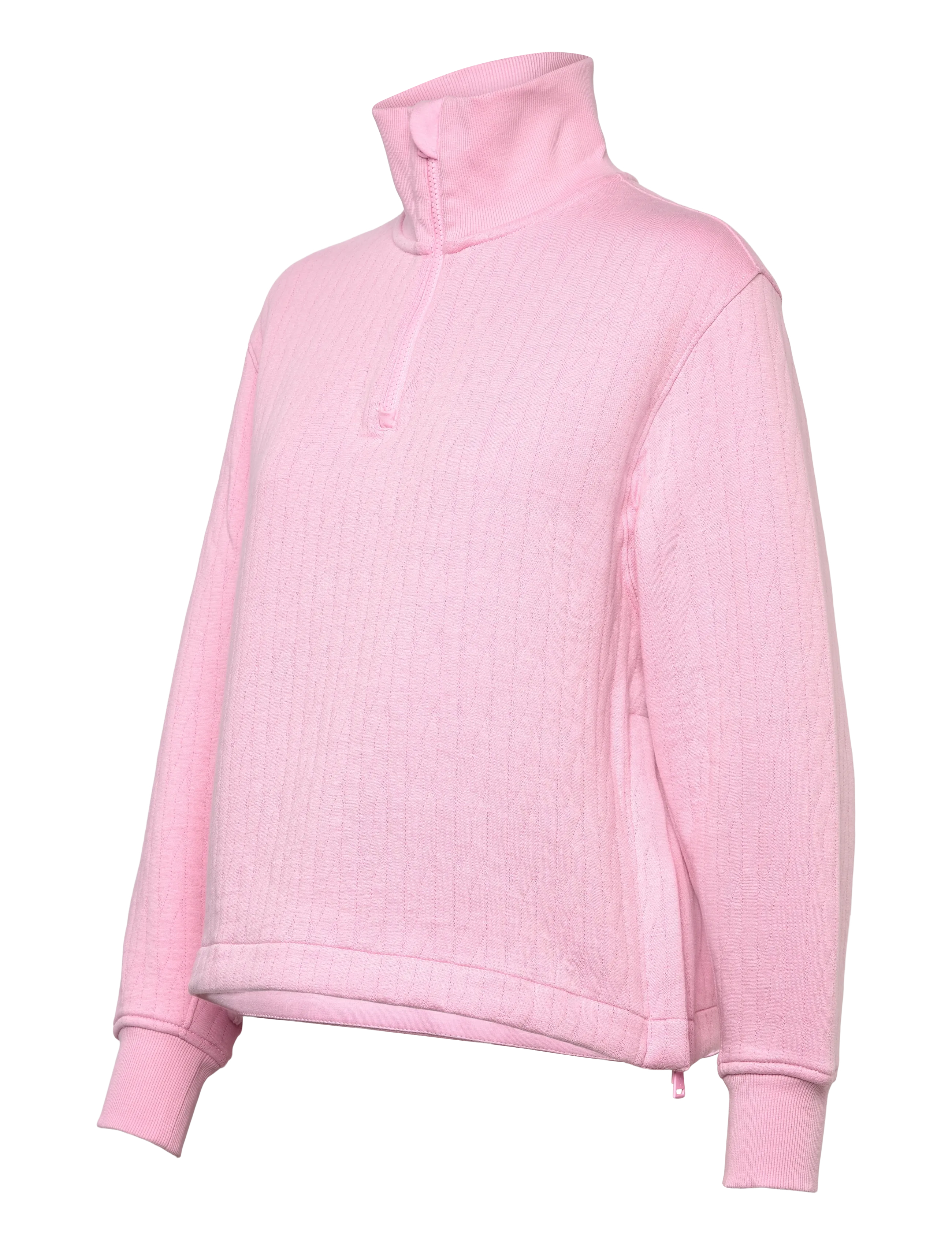 Ralph Lauren Golf - Cable-Quilted Quarter-Zip - Överdelar - light pink - 2