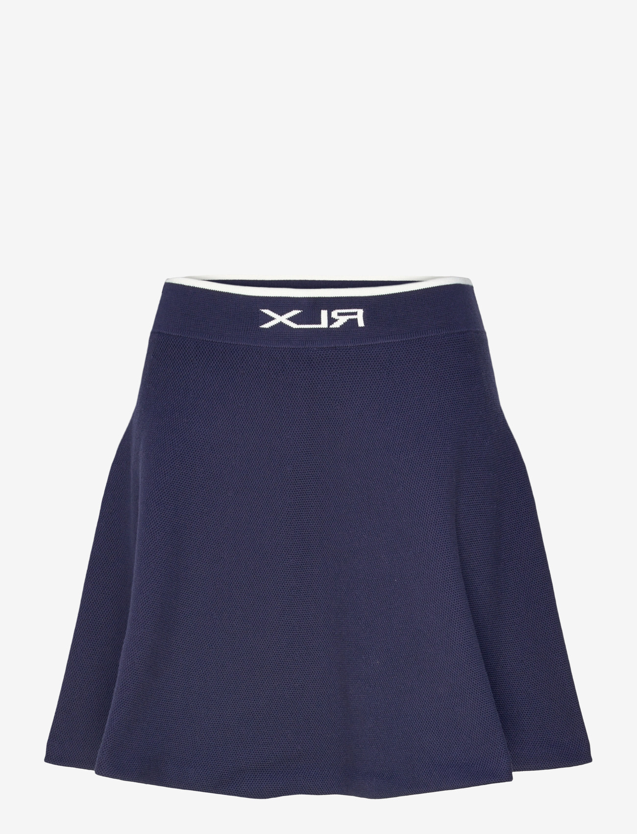 Ralph Lauren Golf - A-Line Mesh Sweater Skirt - kleider & röcke - refined navy/whit - 0