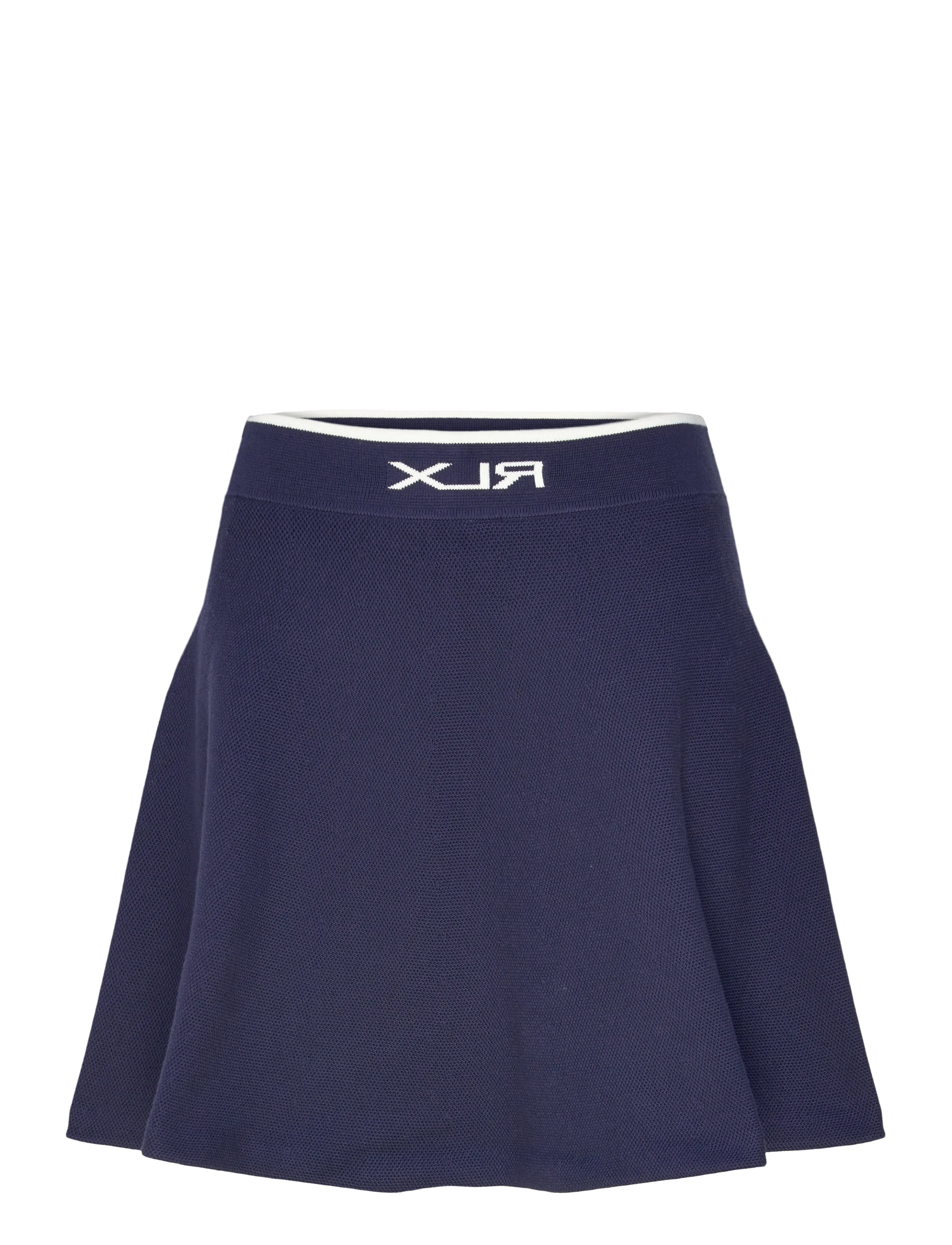 Ralph Lauren Golf A-Line Mesh Sweater Skirt - Sport - REFINED NAVY/WHIT / navy