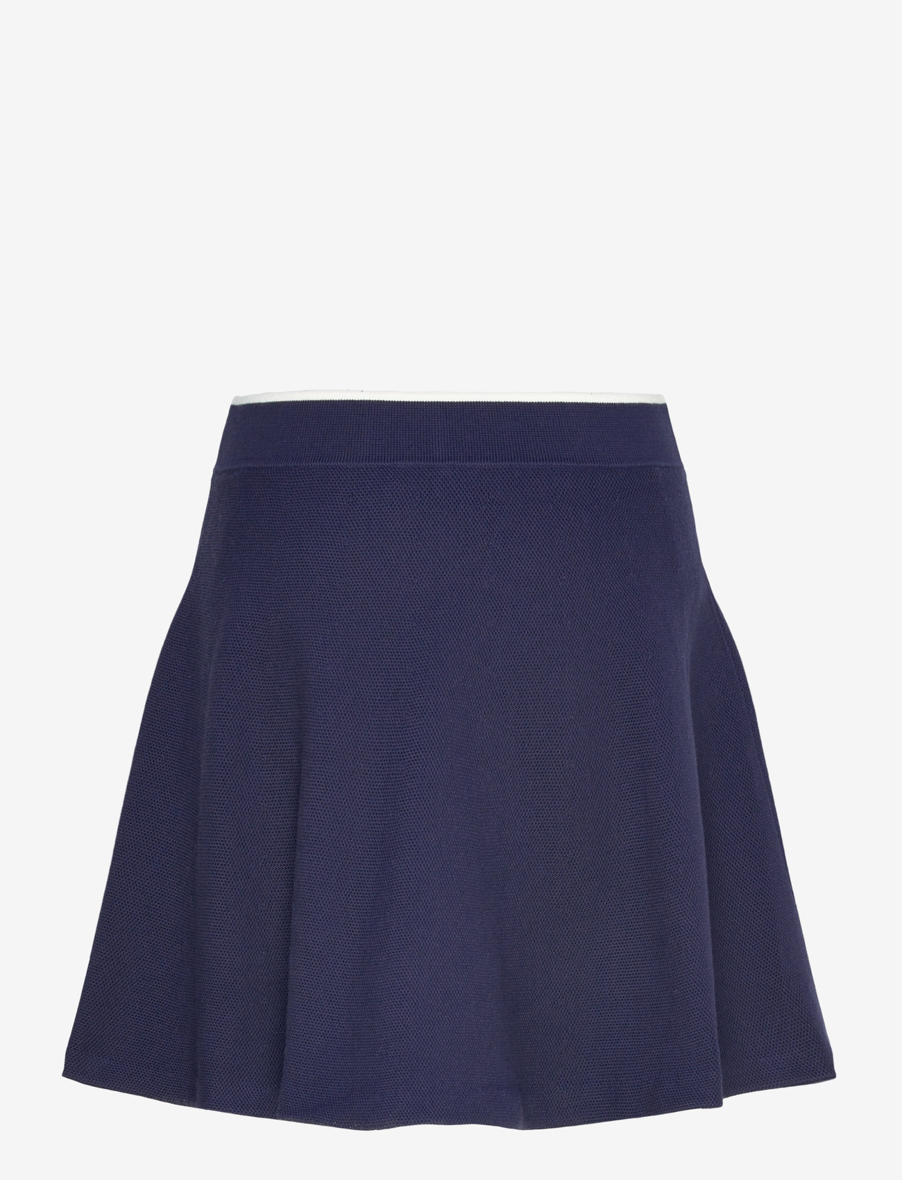 Ralph Lauren Golf - A-Line Mesh Sweater Skirt - kleider & röcke - refined navy/whit - 1
