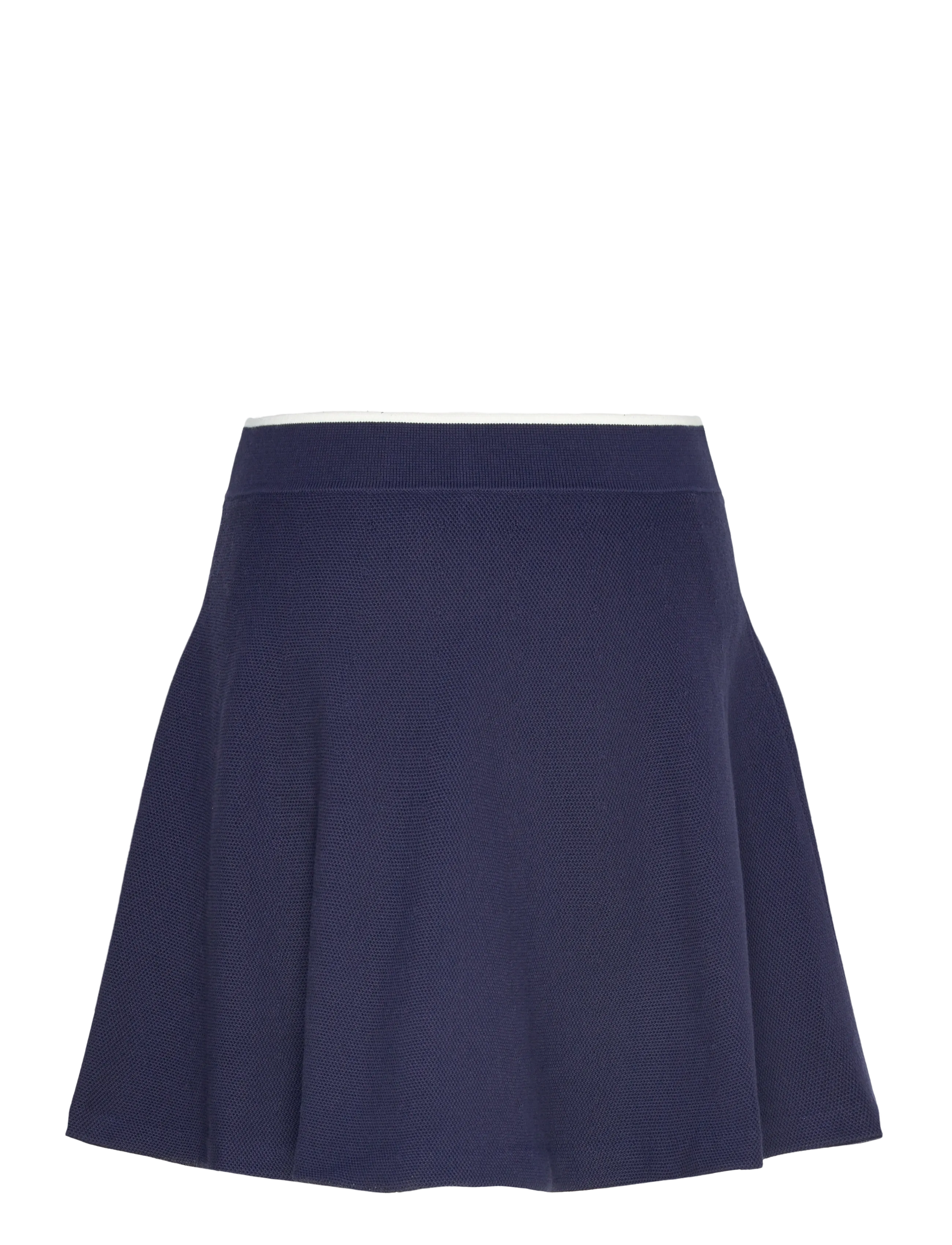 Ralph Lauren Golf - A-Line Mesh Sweater Skirt - kjoler & nederdele - refined navy/whit - 2