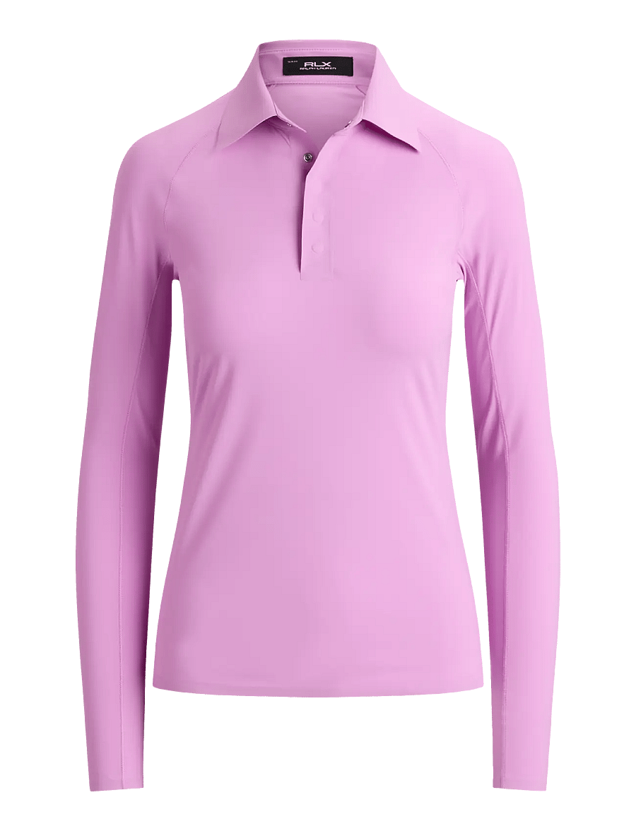 Ralph Lauren Golf - LUXURY WARP KNIT-KNT-POLO - oberteile & t-shirts - petal purple - 0