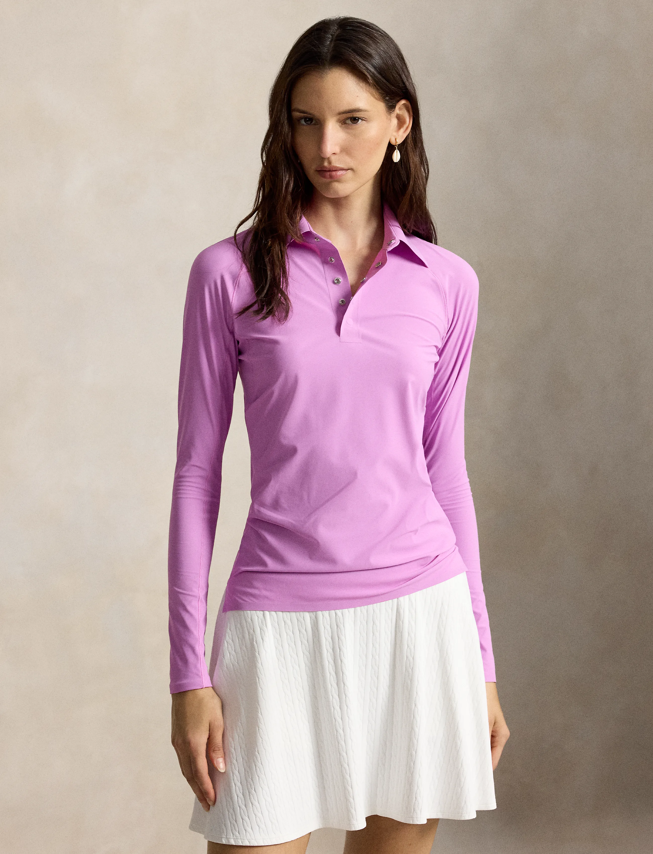 Ralph Lauren Golf - LUXURY WARP KNIT-KNT-POLO - petal purple - 4