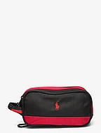POLYESTER-POUCH-BPK-LRG - BLACK/RED