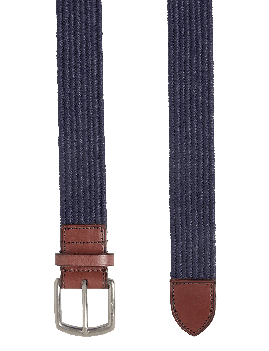 Ralph Lauren Golf - Leather-Trim Webbed Belt - accessoires - newport navy - 1