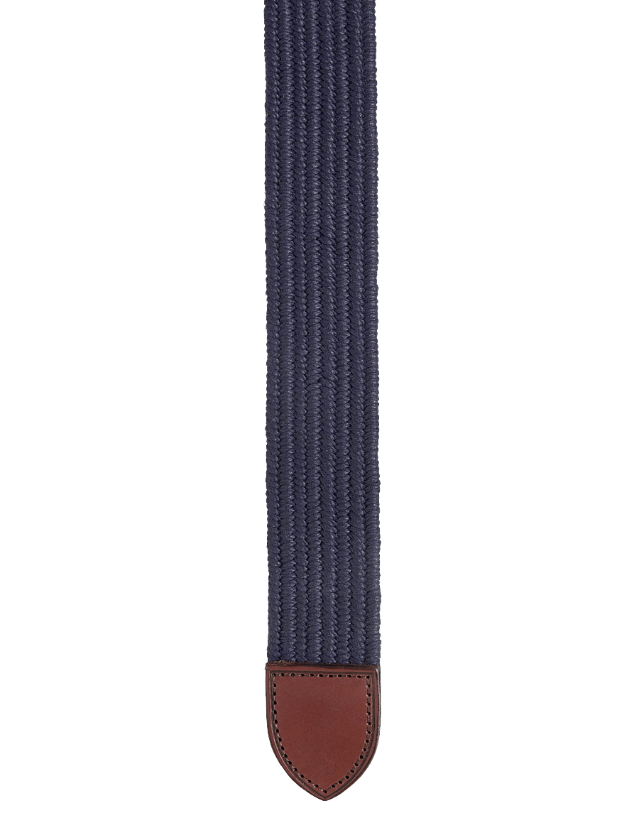 Ralph Lauren Golf - Leather-Trim Webbed Belt - accessoires - newport navy - 2