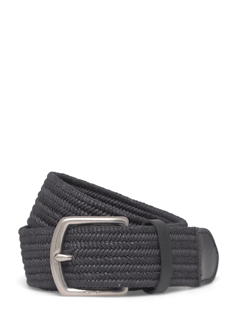 Ralph Lauren Golf - Leather-Trim Webbed Belt - aksessuaarid - polo black - 0