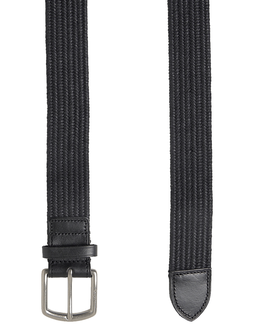 Ralph Lauren Golf - Leather-Trim Webbed Belt - aksessuaarid - polo black - 1