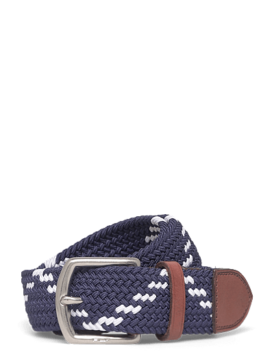 Leather-Trim Webbed Belt - BæLter