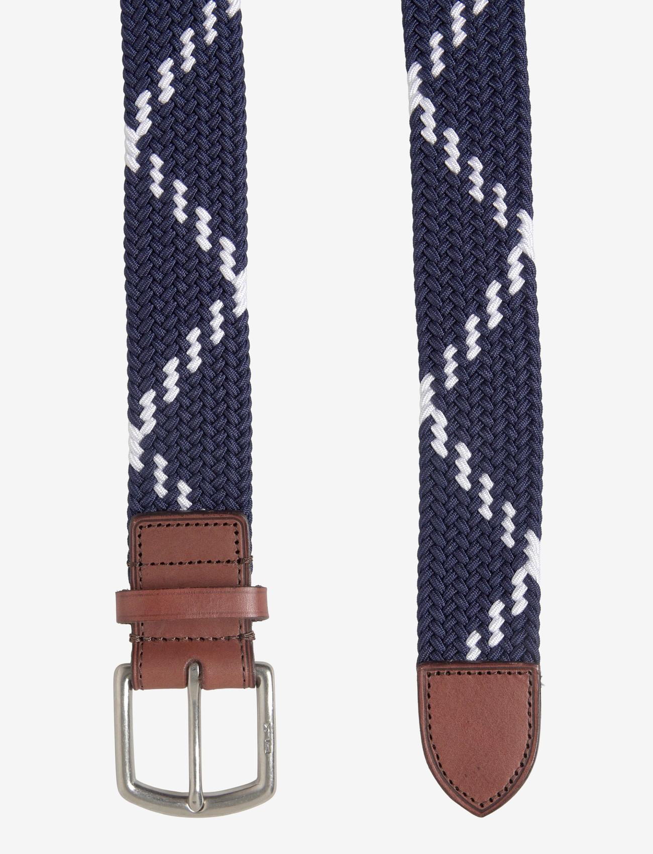 Ralph Lauren Golf - Leather-Trim Webbed Belt - accessories - navy/white - 1