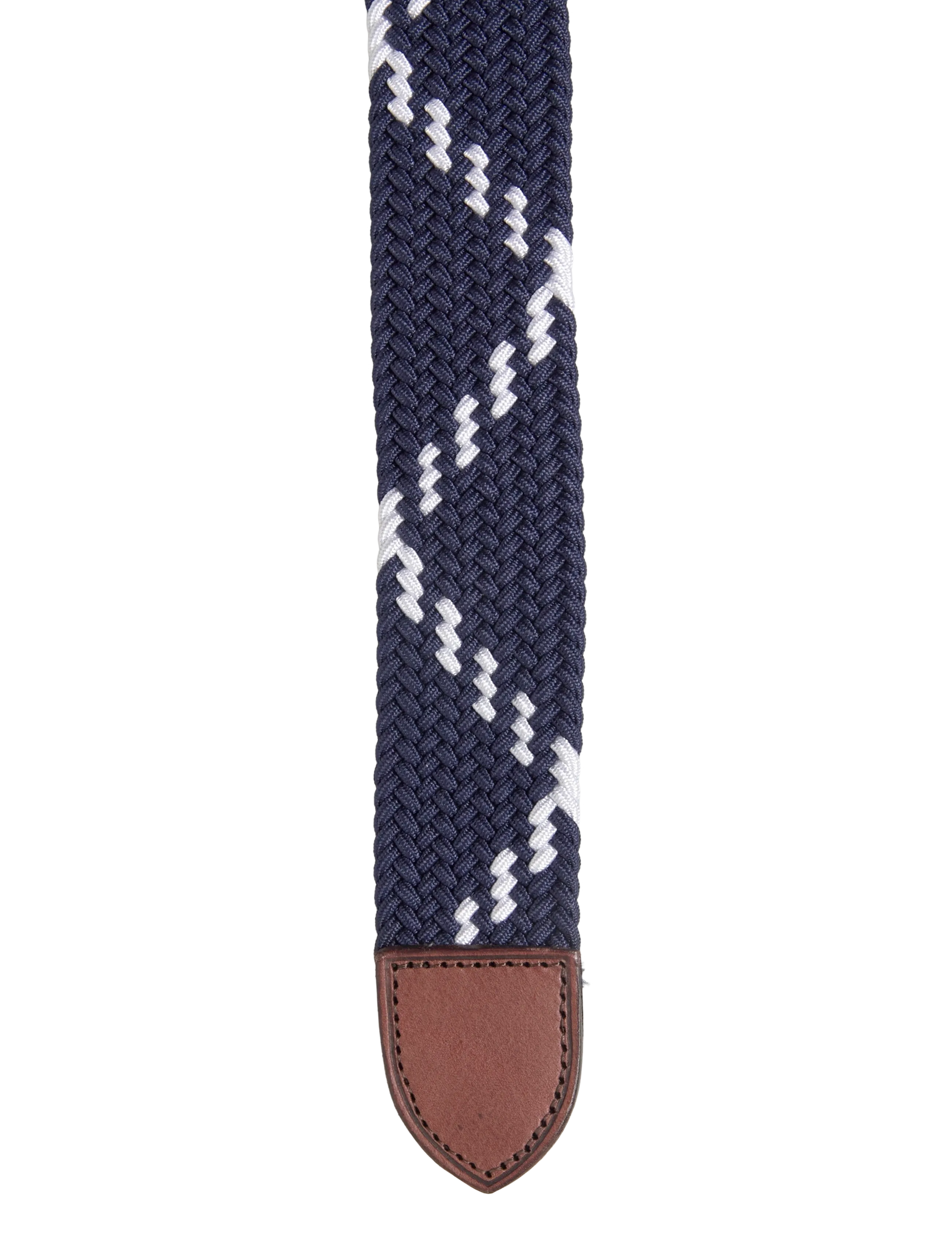 Ralph Lauren Golf - Leather-Trim Webbed Belt - aksessuaarid - navy/white - 2