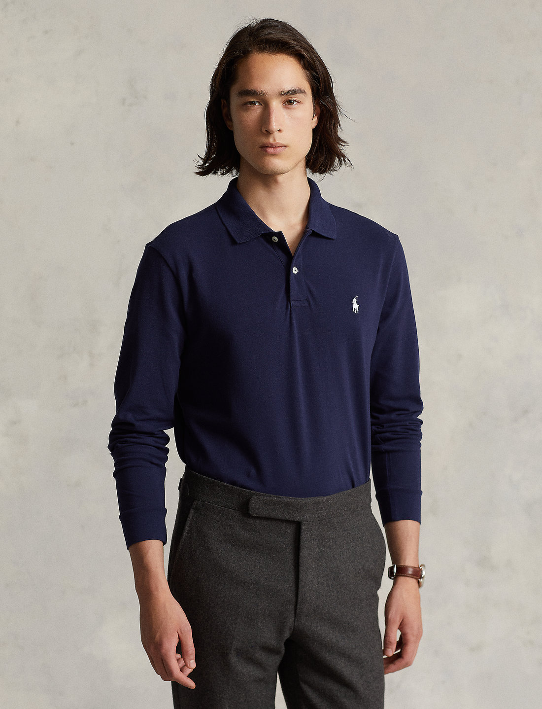 Ralph Lauren Golf Custom Slim Fit Performance Polo Shirt Lange mouwen Boozt