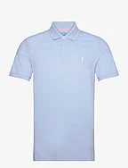 Tailored Fit Performance Mesh Polo Shirt - OFFICE BLUE