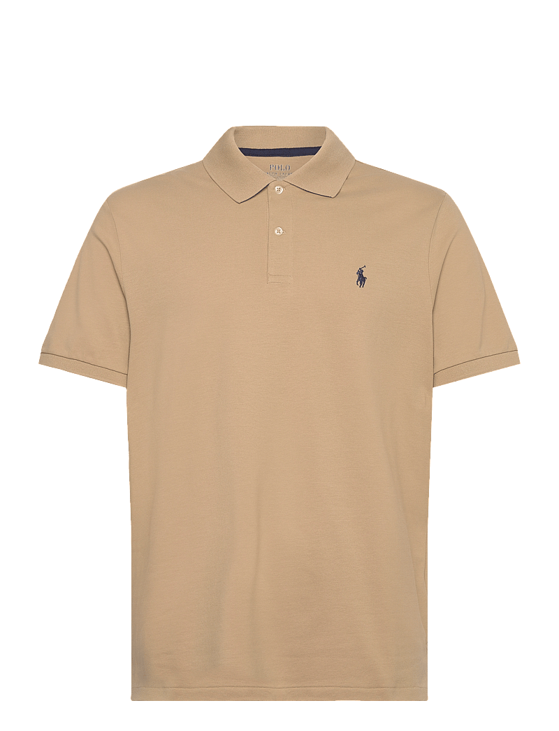 Ralph Lauren Golf - Tailored Fit Performance Mesh Polo Shirt - toppar & t-shirts - classic khaki - 0
