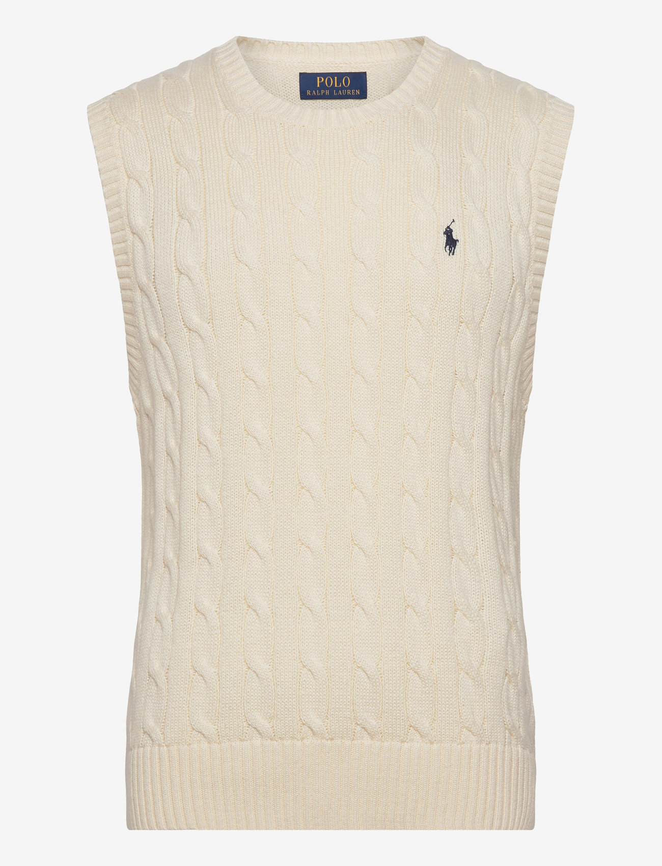 Ralph Lauren Golf - Cable-Knit Cotton Sweater Vest - andover cream - 1