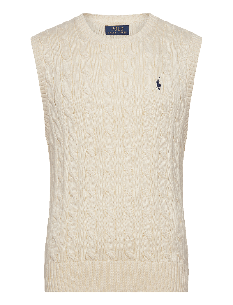 Ralph Lauren Golf - Cable-Knit Cotton Sweater Vest - andover cream - 1