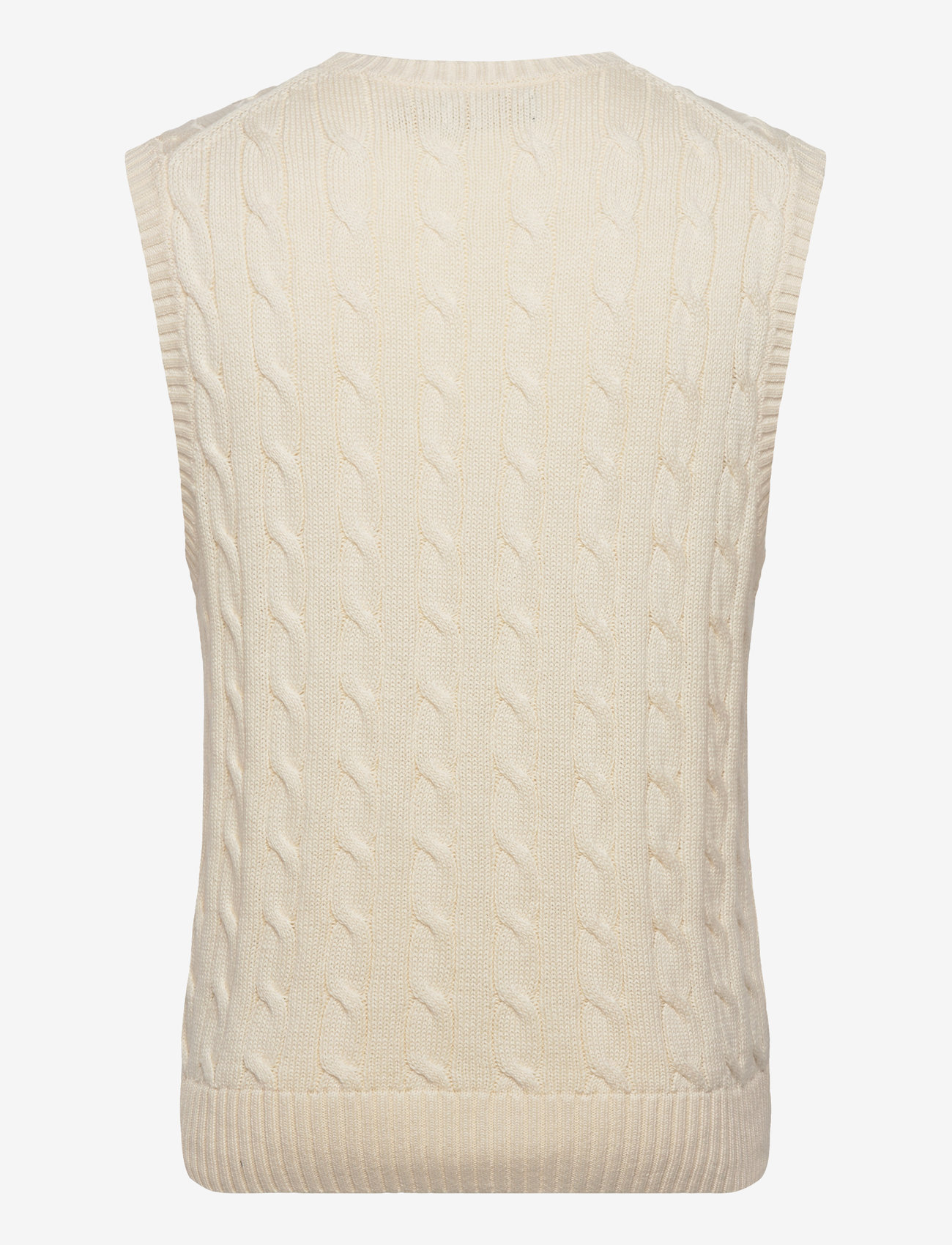 Ralph Lauren Golf - Cable-Knit Cotton Sweater Vest - andover cream - 2
