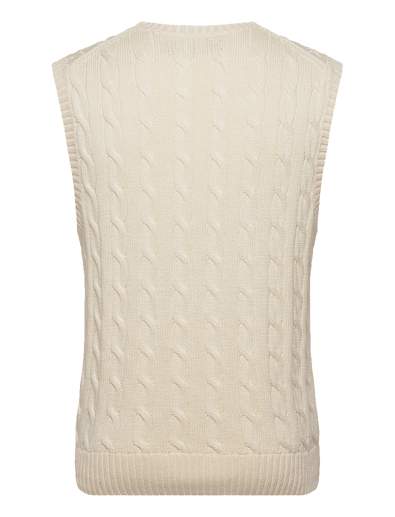 Ralph Lauren Golf - Cable-Knit Cotton Sweater Vest - andover cream - 2