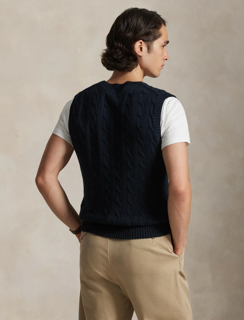 Ralph Lauren Golf - Cable-Knit Cotton Sweater Vest - gestrickte westen - hunter navy - 2
