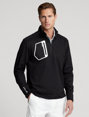 Ralph Lauren Golf - Performance Jersey Quarter-Zip Pullover - medvilniniai megztiniai - polo black - 2