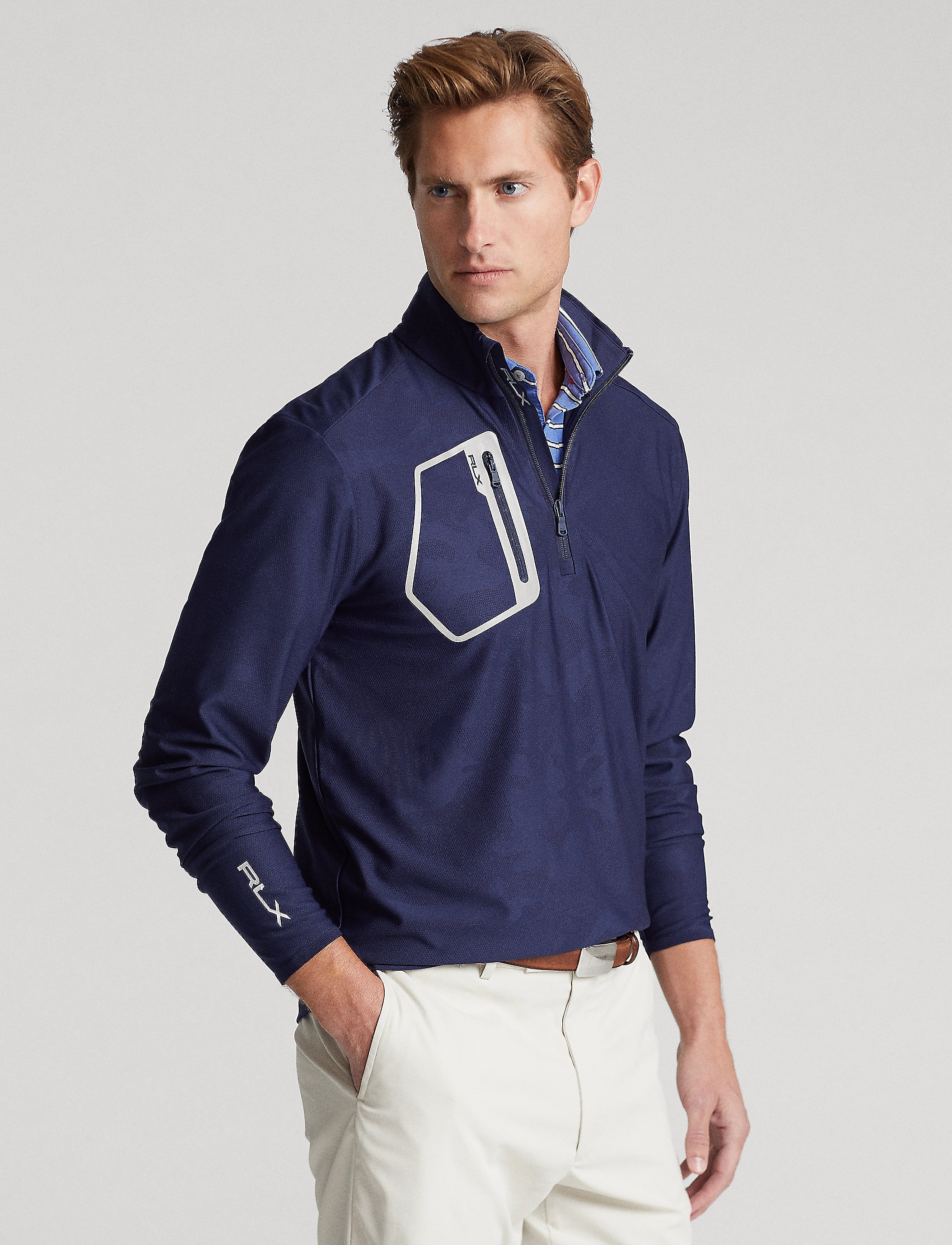Ralph Lauren Golf - Classic Fit Camo Jacquard Pullover - french navy camo - 2